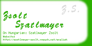 zsolt szatlmayer business card